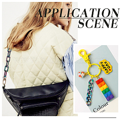 100 шт. 2 стильных акриловых соединительных кольца&nbsp;OACR-PH0001-68