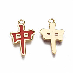 Латунь эмаль подвески KK-T056-98G-NF