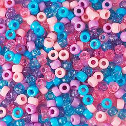 1200шт 2 стиля 3 цвета непрозрачные и прозрачные акриловые европейские бусины OACR-SZ0001-27