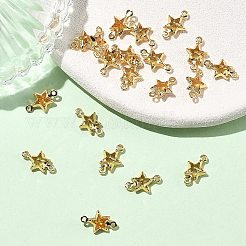 Sternverbinder-Anhänger aus Messing mit Zirkonia-Pavé&nbsp;XGRQ2O165-441C-G