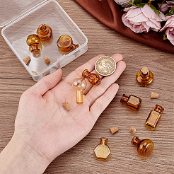 10 шт. 10 вида миниатюрных стеклянных бутылочек&nbsp;GLAA-PH0004-09