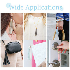 Подвески с кисточками из искусственной кожи&nbsp;FIND-TA0005-07A