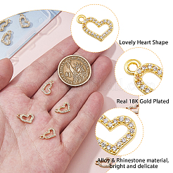 Подвески со стразами из сплава 20 шт.&nbsp;FIND-HS0001-66