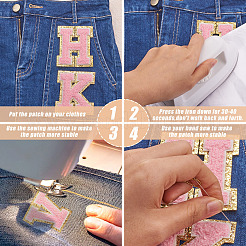 38 шт. 38 шт. тканевых заплаток для пришивания и утюжки DIY-FW0001-16