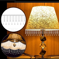 Цепочка с кисточками из горного хрусталя и железа PW-WG44583-01