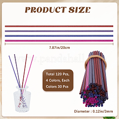 120 шт. сменные палочки для диффузора из волокна 4 цветов DIY-CP0010-76B