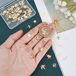 80шт 8 стильные латунные подвески KK-FH0002-12