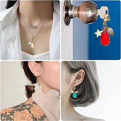 20 шт. 5-х цветные граненые стеклянные подвески в форме капли&nbsp;HJEW-SC0001-16