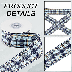 Полиэстеровая лента с узором «тартан» OCOR-WH20012-38B