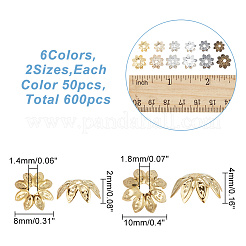 600 шт. 12 стильные железные колпачки для бусин&nbsp;IFIN-AR0001-30