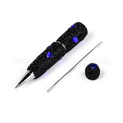 Шариковая ручка с рисунком в виде сердца из смолы и полимерной глины AJEW-T013-03M