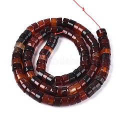 Окрашенные естественный агат бисер пряди&nbsp;G-T144-55A-01