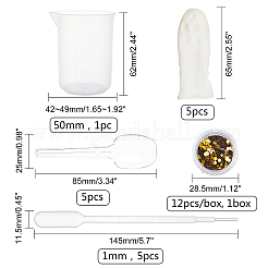Silikonform-Sets mit den Worten „Love & Laugh“&nbsp;DIY-OC0003-12
