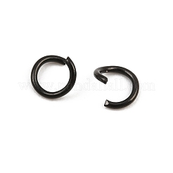 304ステンレススチールオープン丸カン  イオンプレーティング（ip）  ブラック  4x0.6mm  内径：2.8mm  22ゲージ&nbsp;STAS-M235-02A-EB