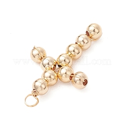 3 шт. подвески из латунных бусин двух цветов&nbsp;PALLOY-JF04054