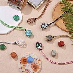 Плетеные шнуры из вощеной хлопчатобумажной нити макраме мешочек изготовление ожерелья&nbsp;AJEW-SW00022-01