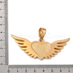 Fassung für einen großen Anhänger mit Zirkonia-Cabochon aus Edelstahl 304&nbsp;SA-CBA8660-03G