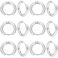 12 Paar Creolen aus 304 Edelstahl&nbsp;EJEW-SC0001-96S