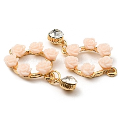 Подвески из цветочной гирлянды из смолы ALRI-L050-03G