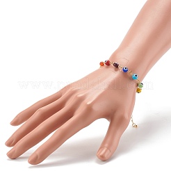 Браслеты из бисера ручной работы сглаз лэмпворк BJEW-JB06381