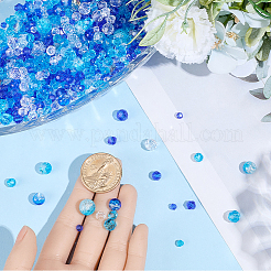Perles en verre transparentes&nbsp;GLAA-SC0003-08A