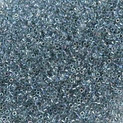 MIYUKIデリカビーズ  シリンダー  日本製シードビーズ  11/0  （db0084)海泡裏地クリスタルab  1.3x1.6mm  穴：0.8mm  約10000個/袋  50 G /袋&nbsp;SEED-X0054-DB0084