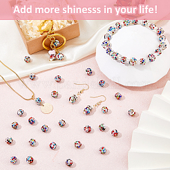 120 шт. бусины из горного хрусталя и глины CLAY-FH0001-27A