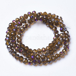 Гальванизируйте прозрачное стекло бисер нитей&nbsp;EGLA-A034-T4mm-F01