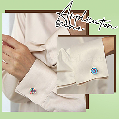 24 шт. латунные запонки KK-SC0006-41