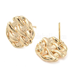 Медные серьги с гвоздиками KK-K351-17G