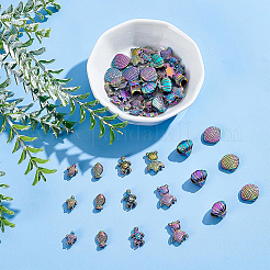 48 шт. 6-х стильная стойка с покрытием радужного цвета FIND-BC0002-75