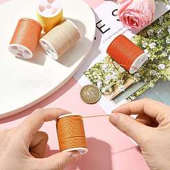 5 рулон круглого вощеного полиэфирного шнура 5 цветов YC-FS0001-02B