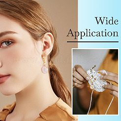 26 шт. плоские круглые с буквой a~z эмалированные подвески-маркеры фиксирующих стежков HJEW-TAC0089