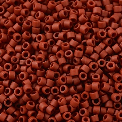 MIYUKIデリカビーズ  シリンダー  日本製シードビーズ  11/0  （db2288)マット不透明な艶出しシエナ  1.3x1.6mm  穴：0.8mm  約2000PCS /ボトル  10 G /ボトル&nbsp;SEED-JP0008-DB2288