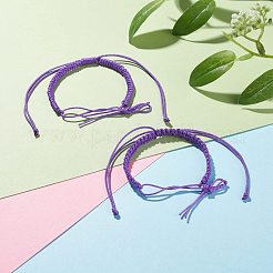 Fabrication de bracelet tressé en nylon 2pcs&nbsp;BJEW-JB07525-04