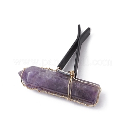 Проволочные зажимы для вентиляционных отверстий автомобиля в виде пули из натурального драгоценного камня&nbsp;JEWB-BR00136