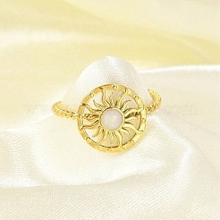 Кольца-манжеты из нержавеющей стали 304 с эмалью для женщин&nbsp;RJEW-G338-01G-01