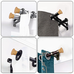 Têtes de tringle à rideau en plastique&nbsp;FIND-WH0021-26A