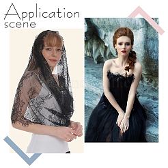 Съемный полиэстеровый женский платок-шарф&nbsp;AJEW-HY0002-44