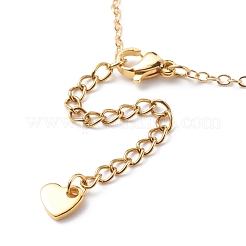 Bracciale in lega smaltata con ciondoli a cuore&nbsp;BJEW-JB08678
