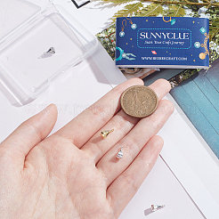 6 шт. 3-х цветные 925-х трубчатые дужки из стерлингового серебра STER-SC0001-20