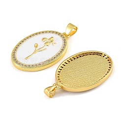 Messing micro pave klare zirkonia anhänger&nbsp;CU-CBA9175-29G