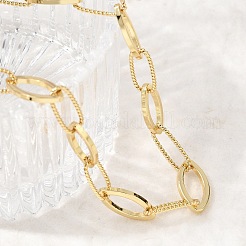 Ожерелья-цепочки из латуни с конским глазом&nbsp;NJEW-L013-09G