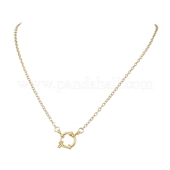 Цепочки из текстурированной проволоки толщиной 2.5 мм из нержавеющей стали 304 с застежками-пружинными кольцами&nbsp;NJEW-JN05710