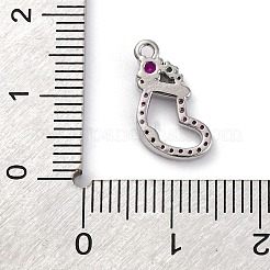 Рождественская серия латунные подвески с микропаве из кубического циркония KK-Q010-01P-01A