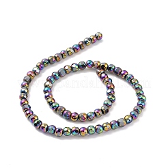Chapelets de perles en hématite synthétique électrolytique sans magnétiques&nbsp;G-G862-02B