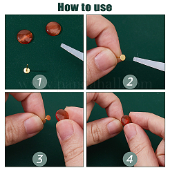 20 шт. 925 плоские серьги-гвоздики из стерлингового серебра STER-DC0001-59
