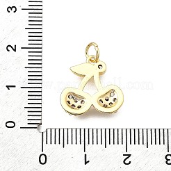 Латунные микро проложить кубического циркония подвески KK-F896-03B-G