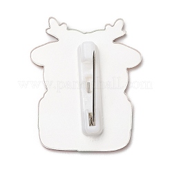 Акриловая брошь на рождественскую тематику JEWB-E024-01P-02