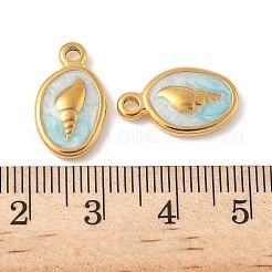 Подвески из нержавеющей стали 304 с эмалью&nbsp;STAS-U057-15G-A